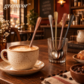 𝒈𝒓𝒆𝒎𝒗𝒐𝒓™ Long-Handle Coffee Stirring Spoon Set