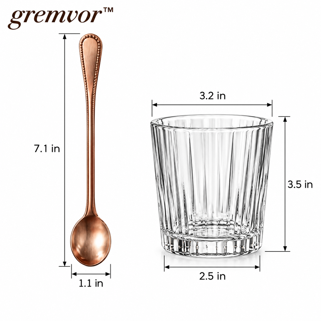𝒈𝒓𝒆𝒎𝒗𝒐𝒓™ Long-Handle Coffee Stirring Spoon Set