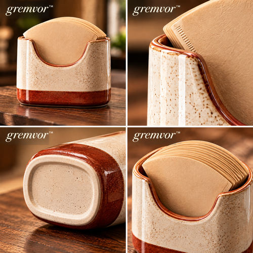 𝒈𝒓𝒆𝒎𝒗𝒐𝒓™ Ceramic Coffee Filter Paper Holder