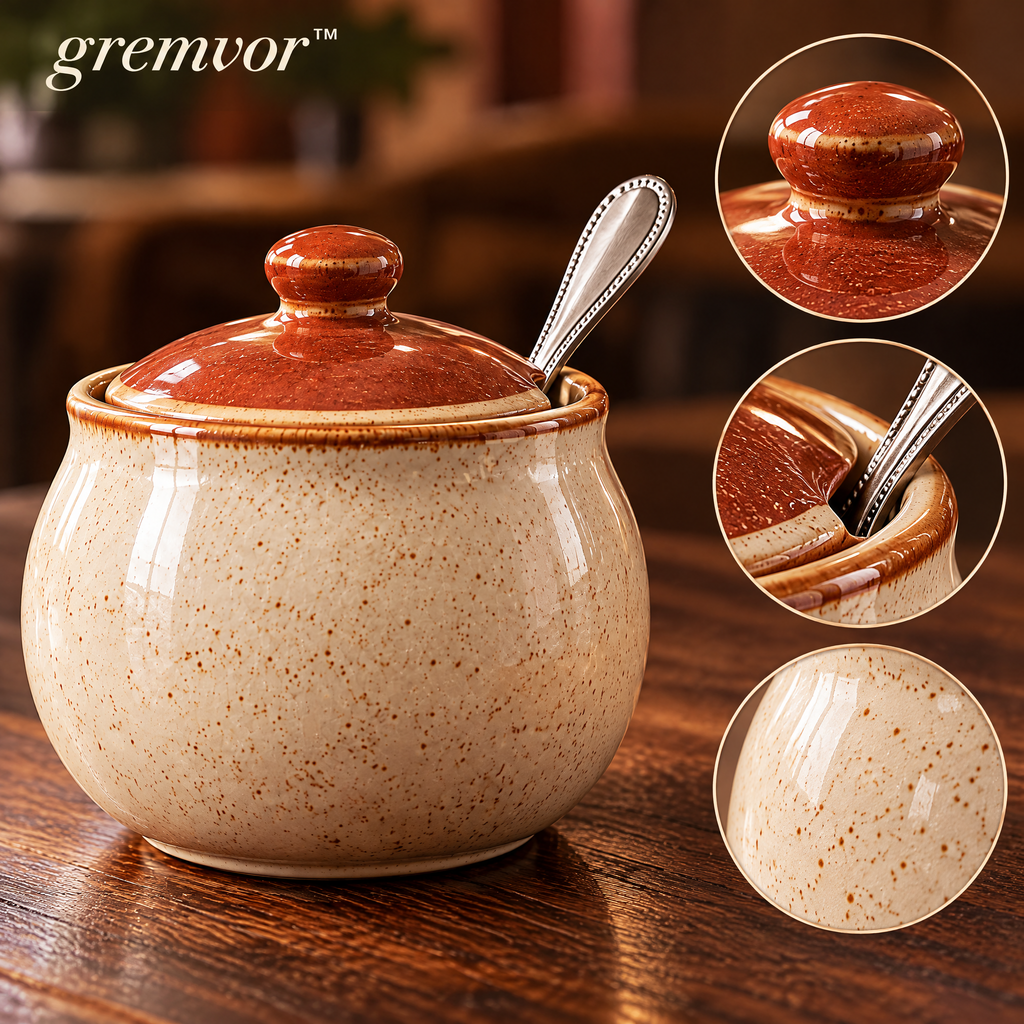 𝒈𝒓𝒆𝒎𝒗𝒐𝒓™ Ceramic Sugar Bowl with Lid