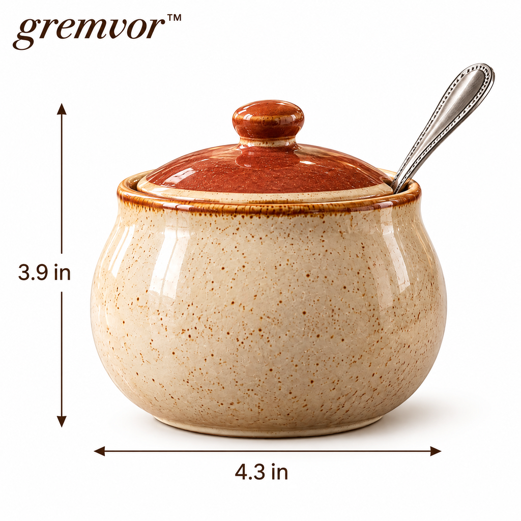𝒈𝒓𝒆𝒎𝒗𝒐𝒓™ Ceramic Sugar Bowl with Lid