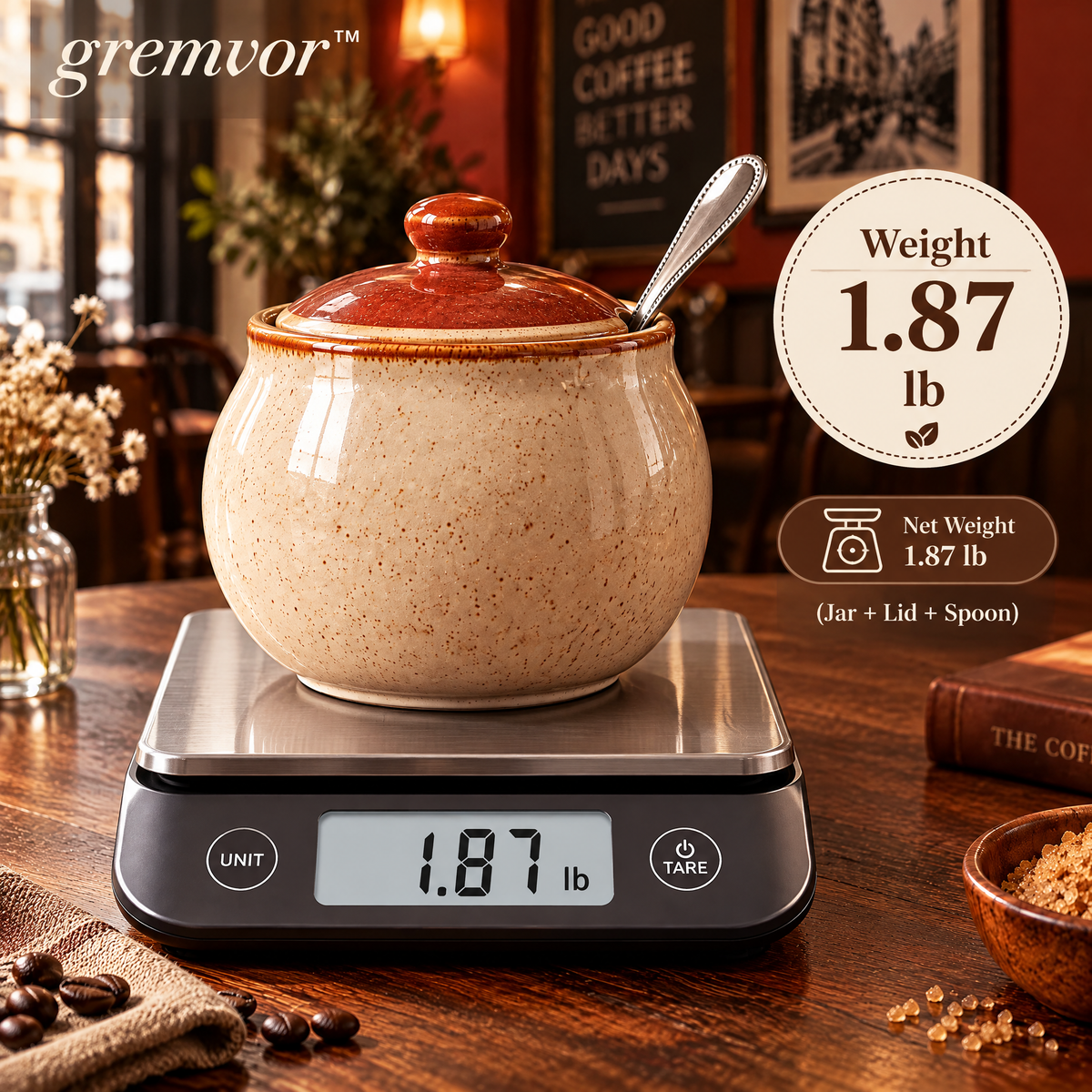 𝒈𝒓𝒆𝒎𝒗𝒐𝒓™ Ceramic Sugar Bowl with Lid