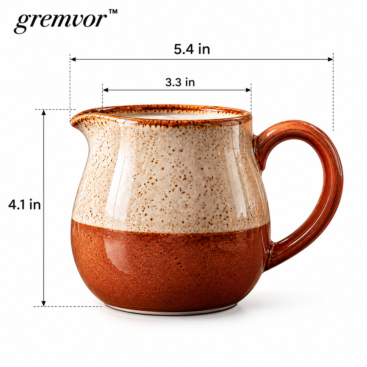 𝒈𝒓𝒆𝒎𝒗𝒐𝒓™ Ceramic Milk & Cream Pitcher