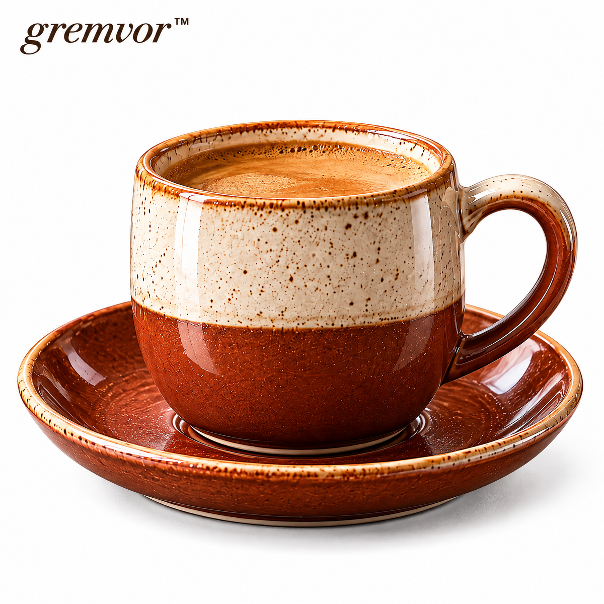 𝒈𝒓𝒆𝒎𝒗𝒐𝒓™ Ceramic Espresso Cup & Saucer