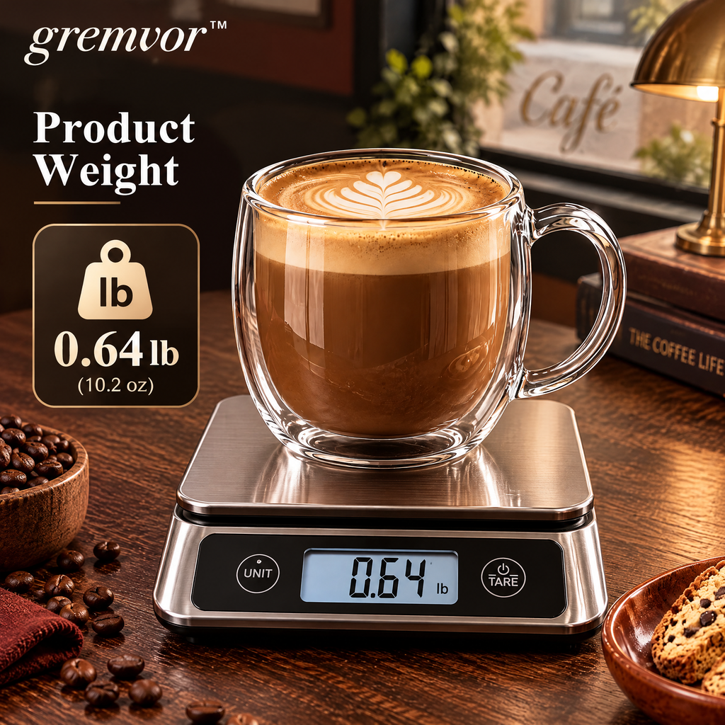 𝒈𝒓𝒆𝒎𝒗𝒐𝒓™ Double-Wall Glass Coffee Cup