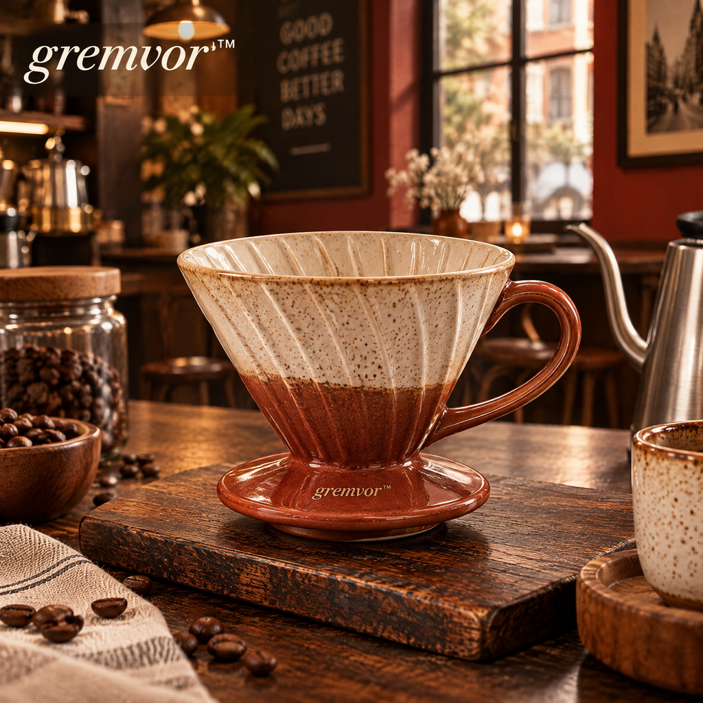 𝒈𝒓𝒆𝒎𝒗𝒐𝒓™ Ceramic Pour-Over Coffee Dripper