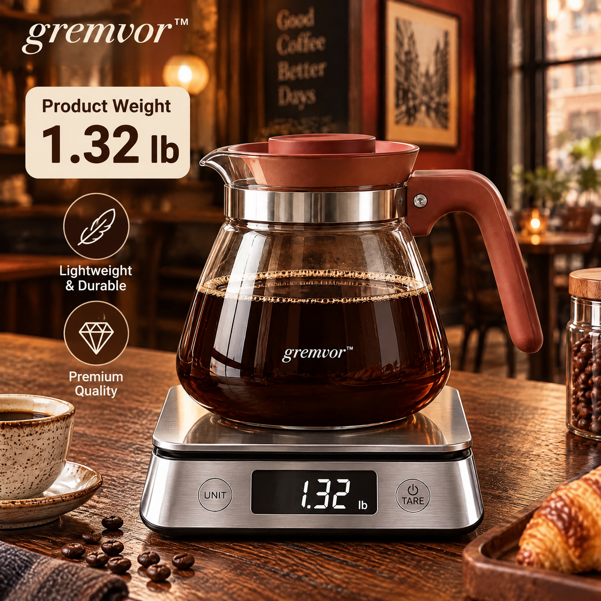 𝒈𝒓𝒆𝒎𝒗𝒐𝒓™ Glass Coffee Server