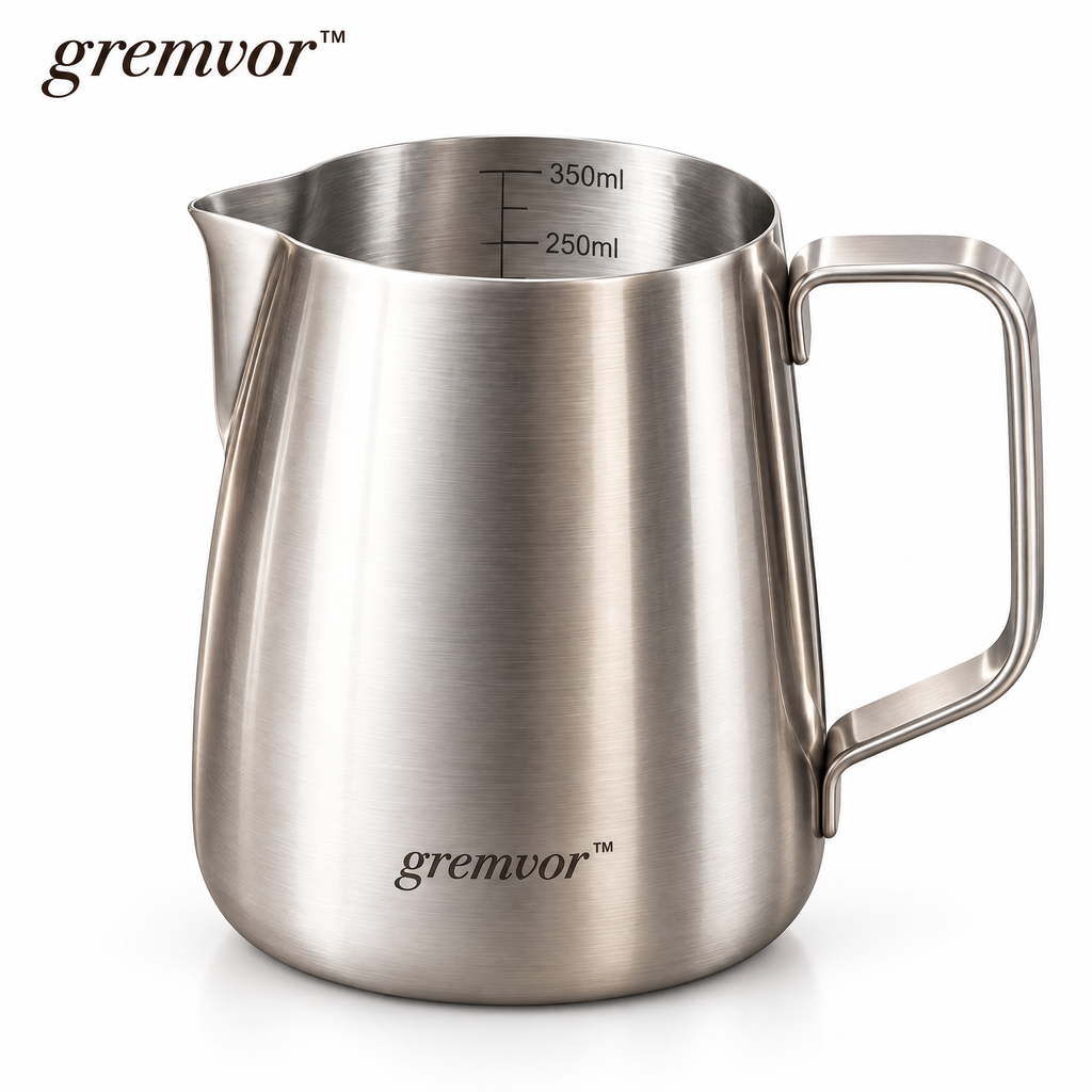 𝒈𝒓𝒆𝒎𝒗𝒐𝒓™ Stainless Steel Milk Frothing Pitcher