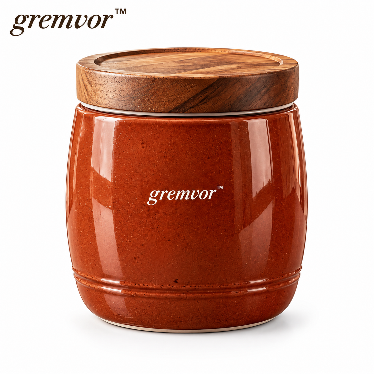 𝒈𝒓𝒆𝒎𝒗𝒐𝒓™ Wooden Lid Coffee Bean Canister