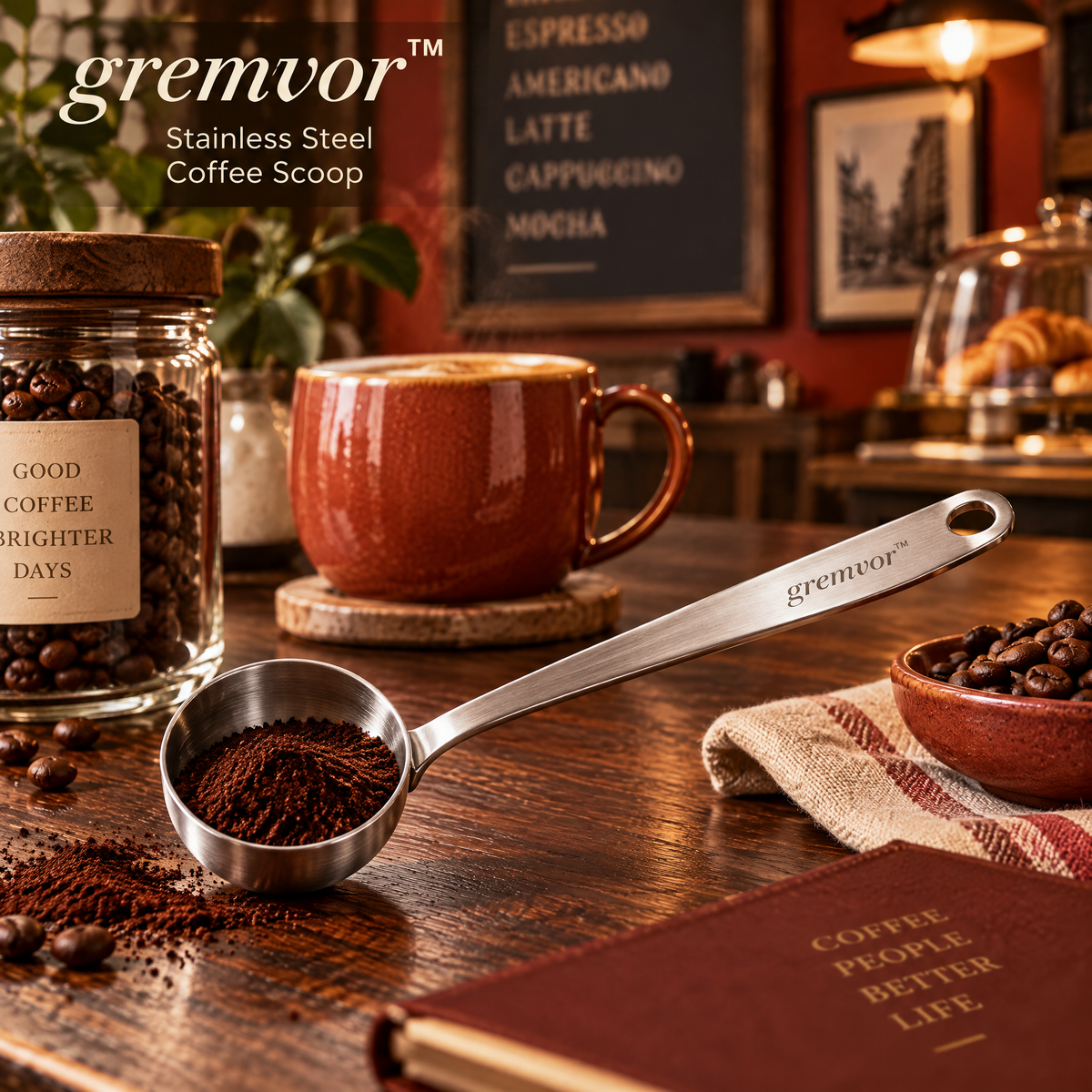 𝒈𝒓𝒆𝒎𝒗𝒐𝒓™ Stainless Steel Coffee Scoop