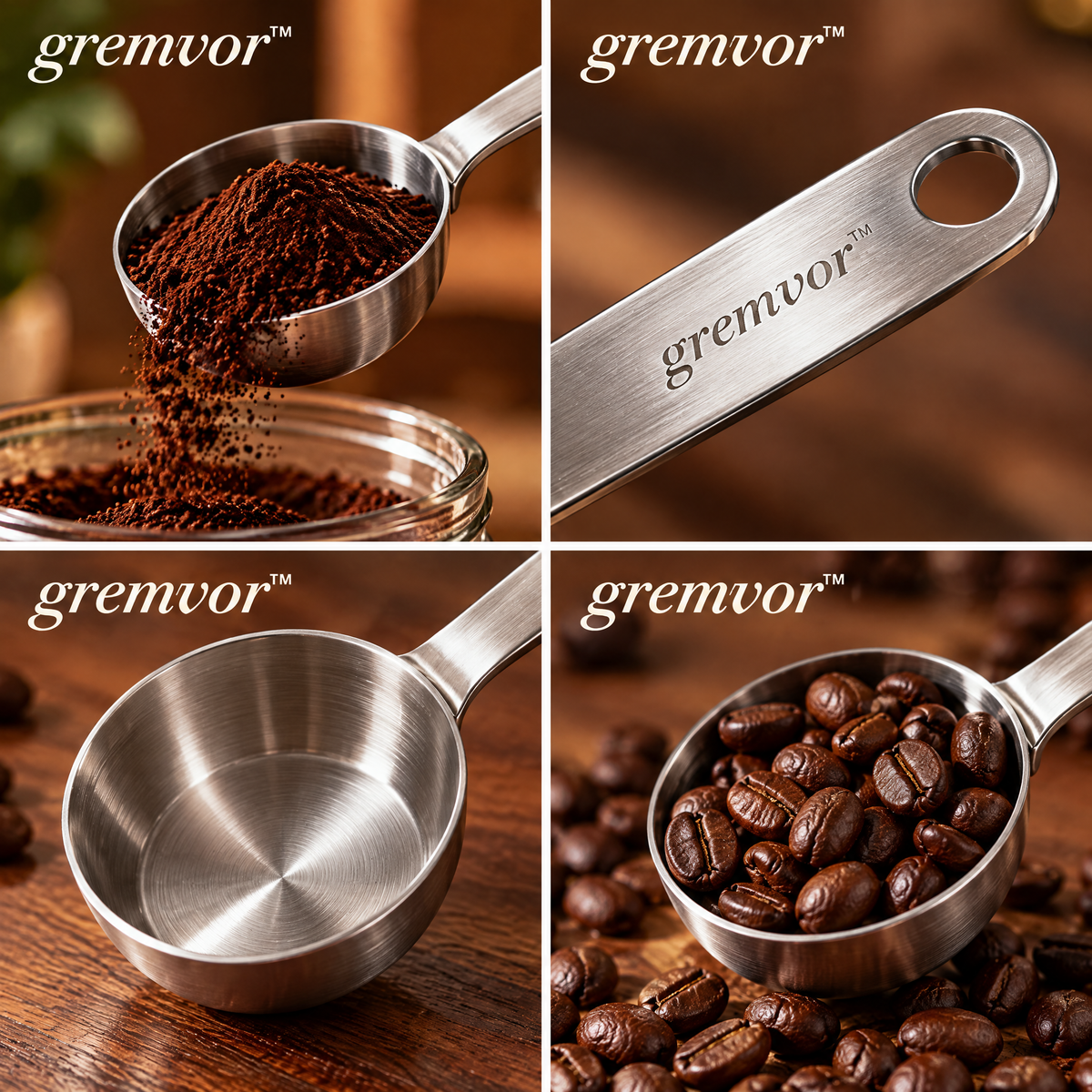 𝒈𝒓𝒆𝒎𝒗𝒐𝒓™ Stainless Steel Coffee Scoop