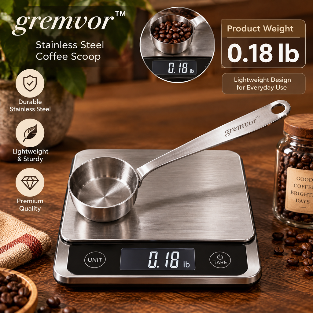 𝒈𝒓𝒆𝒎𝒗𝒐𝒓™ Stainless Steel Coffee Scoop